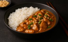 Huhn in Erdnusssauce