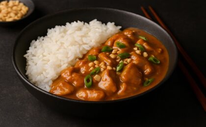 Huhn in Erdnusssauce